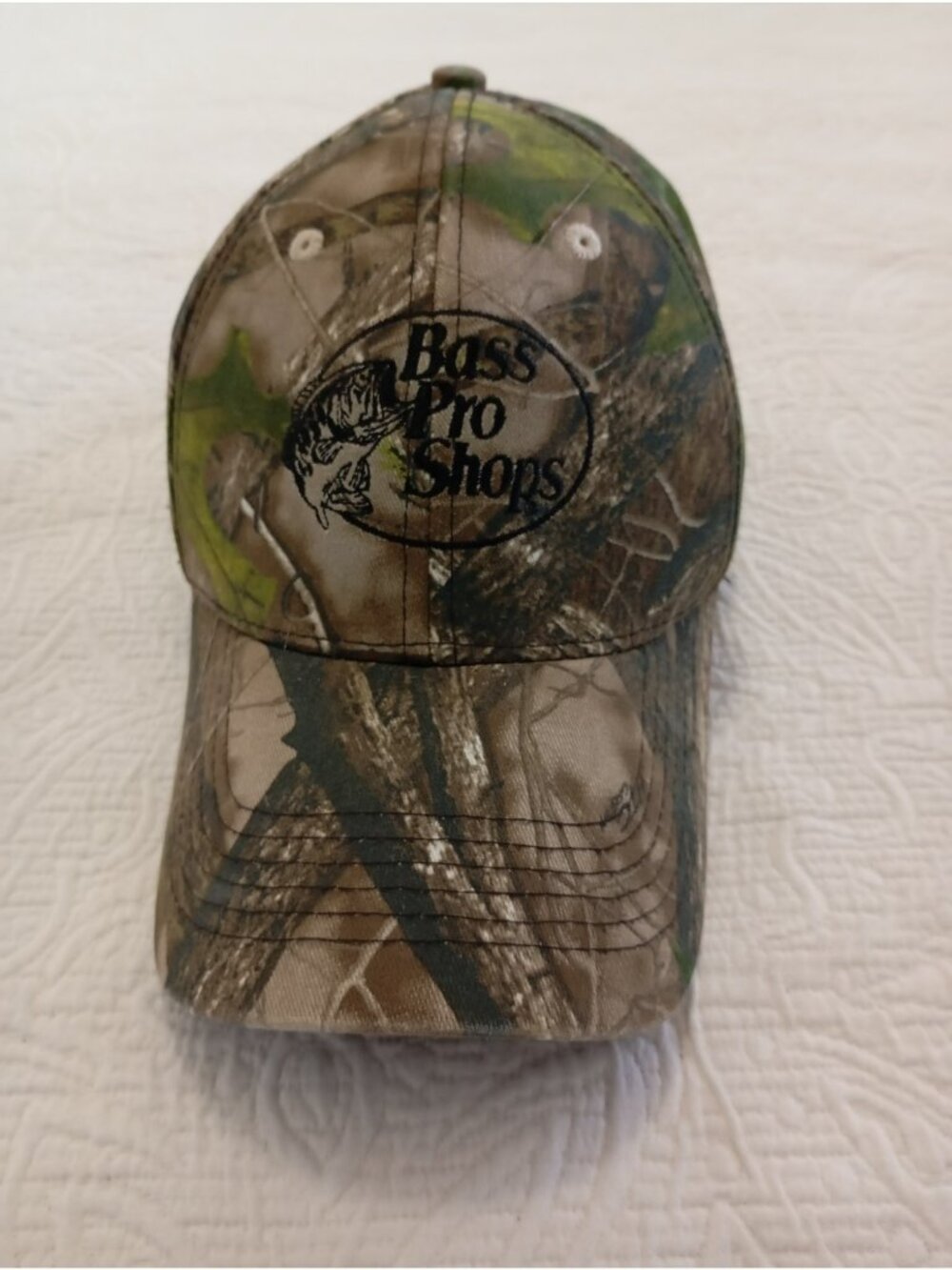 Bass Pro Shops Camo Hunting Cap With Adjustable Strapback Design Mens